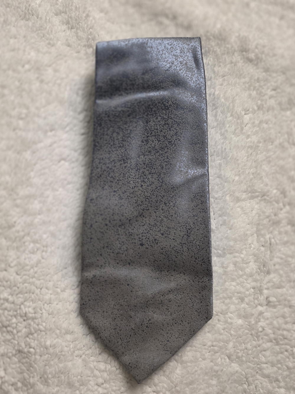Gianfranco Ferré Speckled Gray Silk Tie